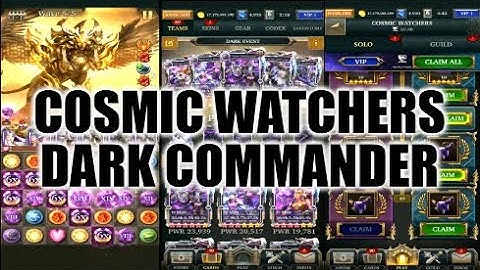 Legendary Game Of Heroes: Cosmic Watchers Event Gameplay/Team Testing (Dark Commander)