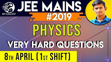 Very Hard JEE Main 08 April ( Shift -1 ) Solution by tricks || Must Watch || JEE Main Solution 2019