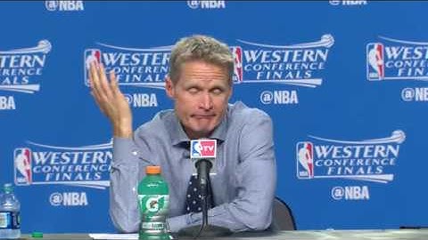 May 2016 Steve Kerr Postgame Interview   Warriors vs Thunder   Game 3   May 22, 2016   2016 NBA Play