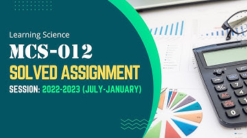 IGNOU MCS-012 Solved Assignment 2022-2023
