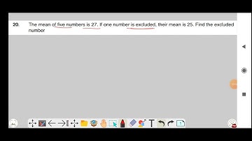 The mean of five numbers is 27. If one number is excluded, their mean is 25. Find the excluded nmbr