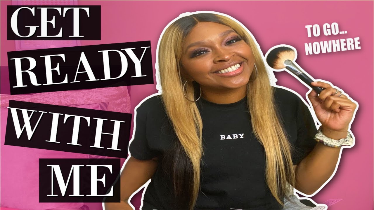GET READY WITH ME TO GO... NOWHERE (SOFT PINK LOOK) 💋