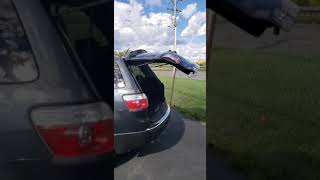 Power liftgate is a little too powerful on this GMC Acadia! Credit  screwie_louie #Shorts