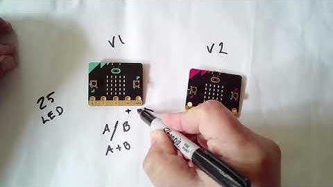 Introduction to the "face" of Micro:bit V.1 and V.2