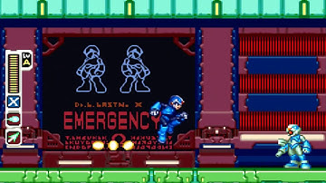 RMZ3 X Mod - X in title screen and Neo Arcadia displays