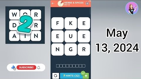 WordBrain 2 Middle Ages Event Day 1 May 13, 2024 Solution