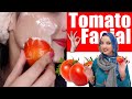 Eid tomato  facial 100 results easy step for skin brightening