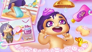 Babysit Newborn Baby Princess Sisters | Diaper, Feeding, Bath & Dress Up | Play Kids Games screenshot 2