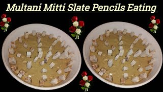 Slate Pencils With Multani Mitti Paste | Multani Mitti | Slate Pencils Eating Videos | IS Vlogs