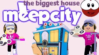 Meep City La Casa Mas Grande Que He Visto Roblox By Girl Player - decorando mi casa en meepcity roblox youtube