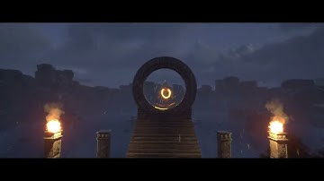 Ancient Temple Environment in Unreal Engine 5 | Rainy Cinematic Scene | UE5 Real-Time Render