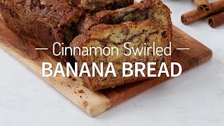 Cinnamon Swirled Banana Bread