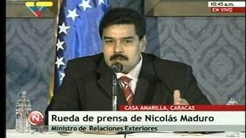 Canciller  Nicolás Maduro responde a las acusaciones del presidente Uribe  # 1 Parte