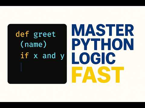 User Define Function def | MASTER Python Logic FAST (Functions + If Conditions) | Python tutorial