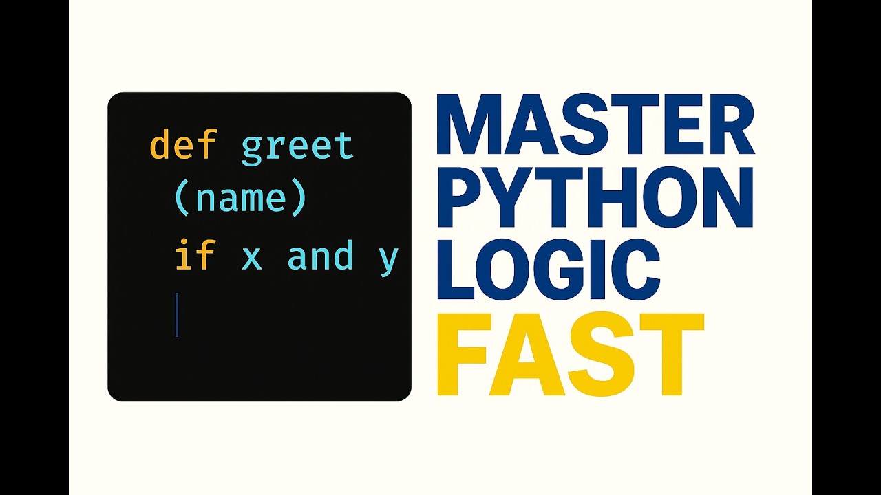 User Define Function def | MASTER Python Logic FAST (Functions + If ...