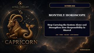 Capricorn Monthly Horoscope – October 2026 | Astrology Forecast | Astral Forecast
