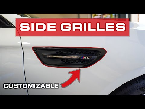 BEST BMW F10 Side Grilles FULLY CUSTOMIZABLE 5 Series M5 DIY Install