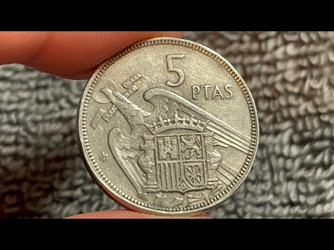 1957 (58) Spain 5 Pesetas Coin • Values, Information, Mintage, History, And More