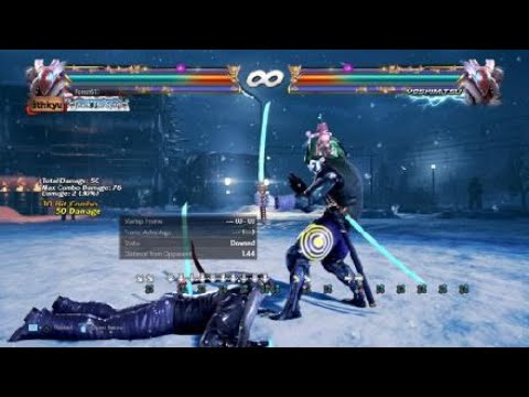 Yoshimitsu df+2 Combo and Noteworthy Drop 56 Damage Version 5 Tekken 7 20230325012655