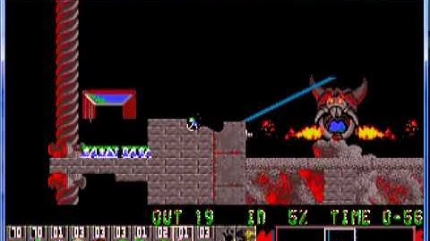 Lemmings 1 Taxing Level 21 Feel the heat!