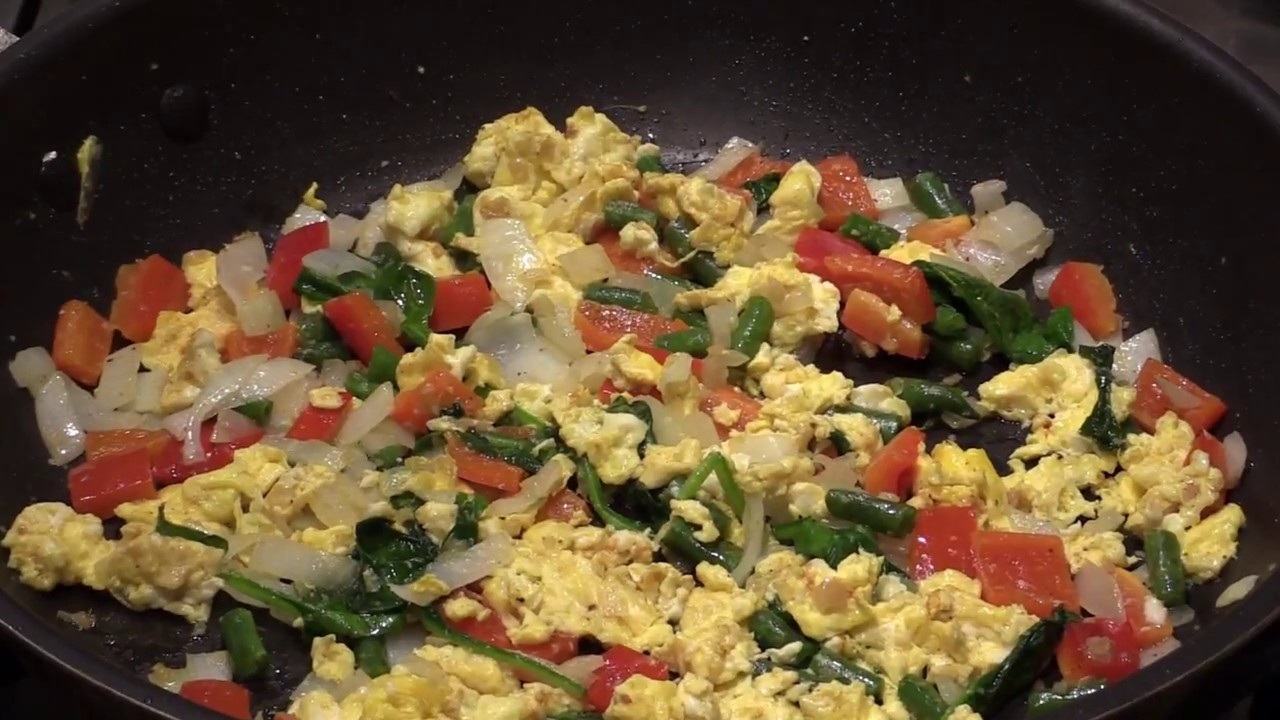 Chinese Scramble Eggs With Mixed Vegetables. YouTube