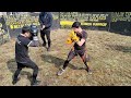 Muay thai fighter vs street fighter quickest ko