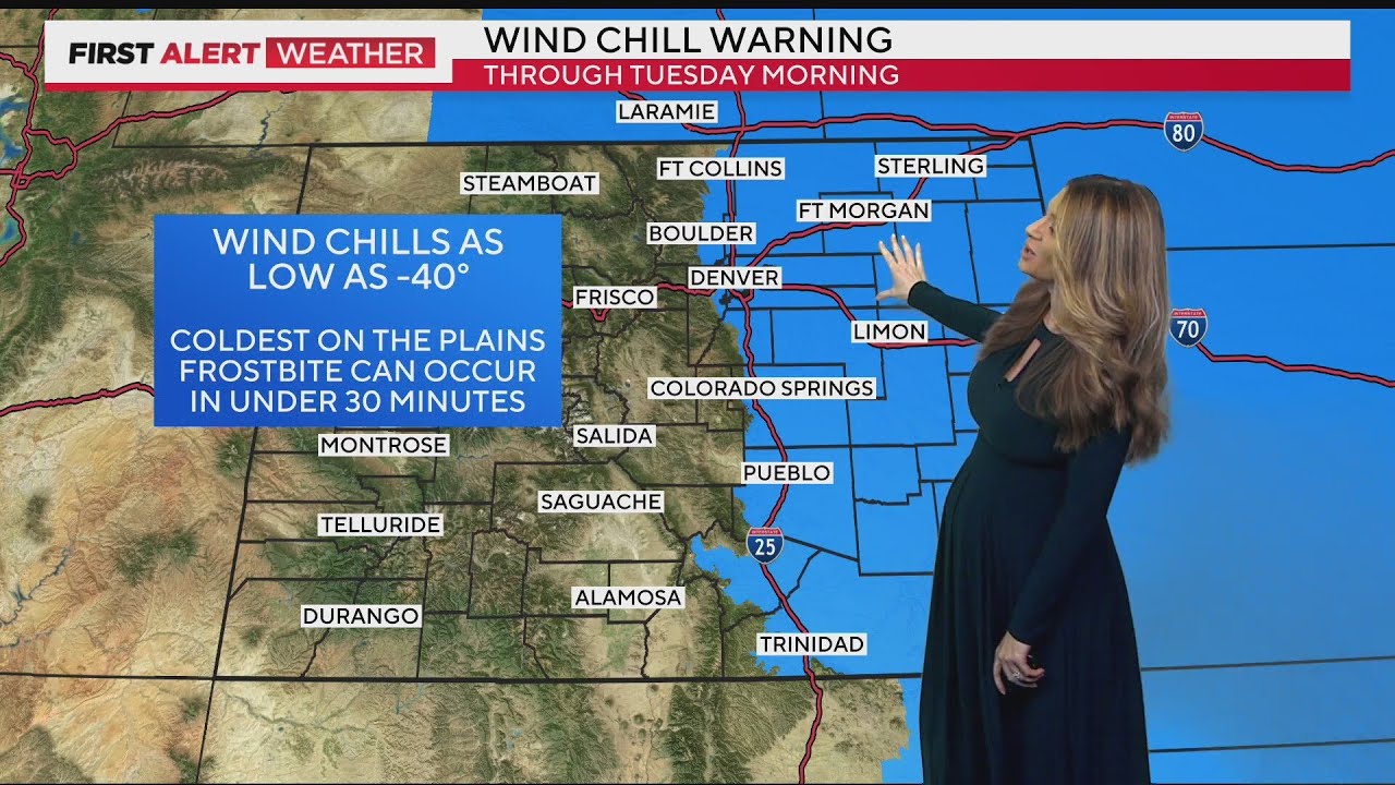 Colorado weather: Another day with dangerously cold wind chills - YouTube