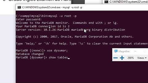 Como usar MySQL o MariaDB a consola(CMD) sin IDE - Importar y uso de UFT8 para acentos en español