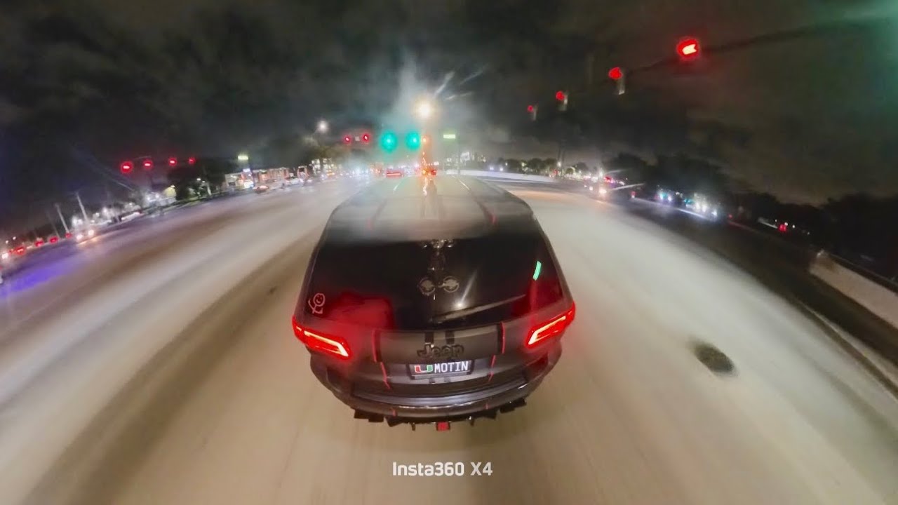 ASMR Late Night Ride in the SRT Jeep 🐻 #srt #jeep #hellcat #insta360 #miami #viral #viralvideo #fyp 