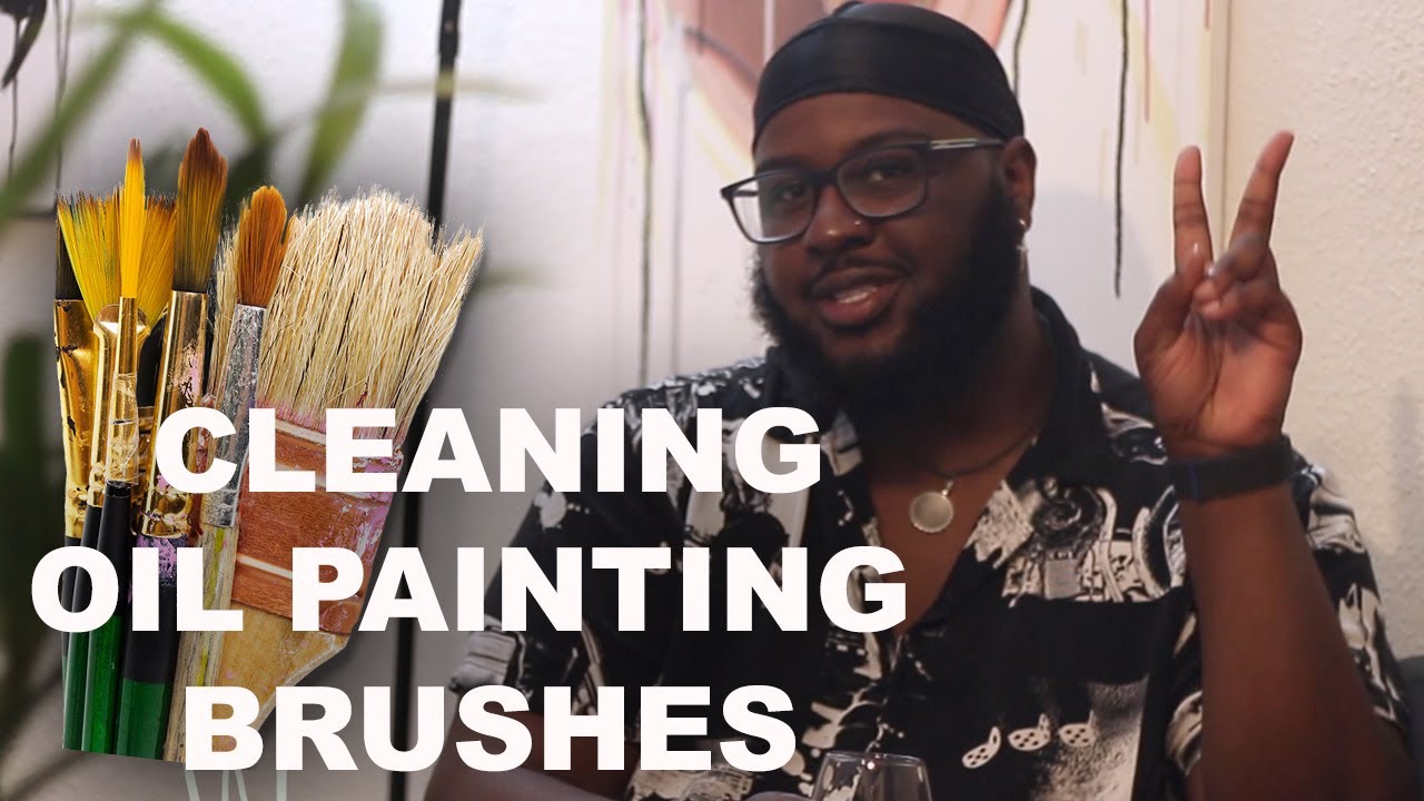 The Best Way To Clean Oil Painting Brushes 🎨 + Making Freshly Squeezed