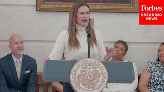 Arkansas Gov. Sarah Huckabee Sanders Celebrates Teachers At Educator Signing Ceremony