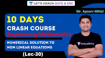 10 DAYS CRASH COURSE | Engineering Mathematics |  Non Linear Equations | GATE/ESE | Apoorv Mittal