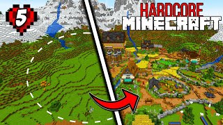 I Built a FARMING VILLAGE in my Hardcore Minecraft 1.20 World!