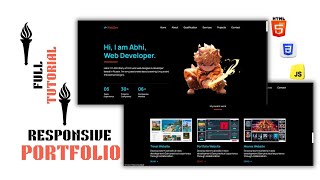 How to Make a Responsive Modern Portfolio Website | Html CSS JS Beginners To Advanced Full Tutorial