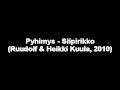Pyhimys - Siipirikko (Ruudolf & Heikki Kuula, 2010)