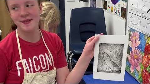 Intaglio Printmaking, Reagan Academy 4th and 5th grade Art class, 2022