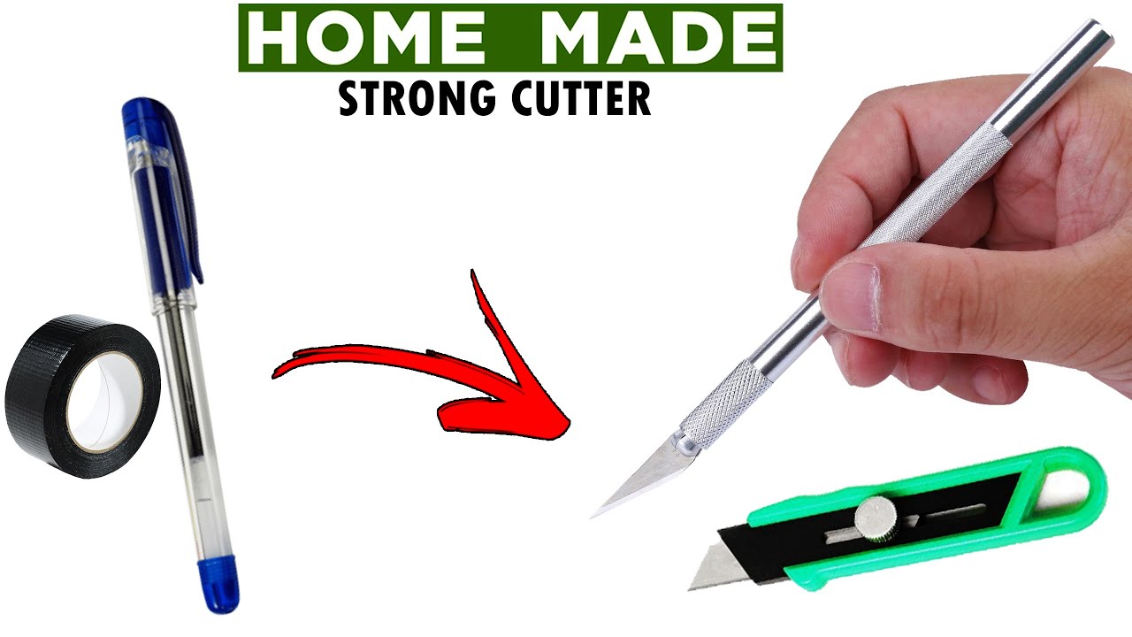 how to make cutter with pencil, how to make pen knife, how to make paper  cutter