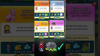 Completed New special events bronze ?, silver ?,gold?, king ? events in dynamons world