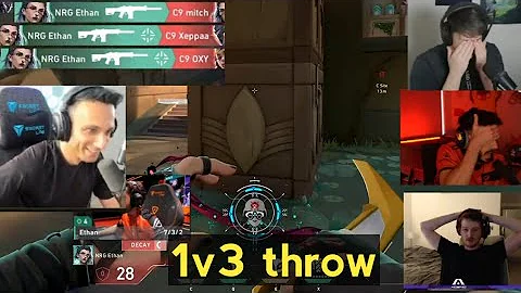 Fns and streamers react to NRG ETHAN 1V3 insane Clutch against C9