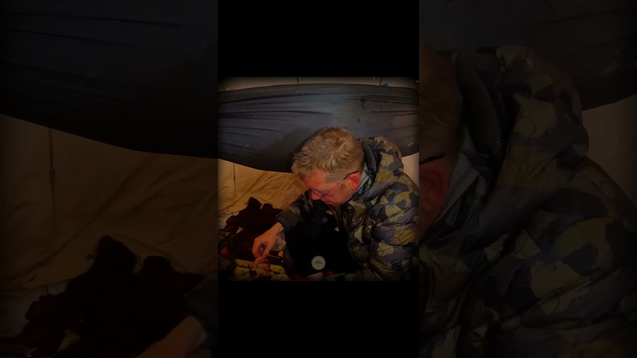 bro almost caught on fire #camping #outdoors #snow