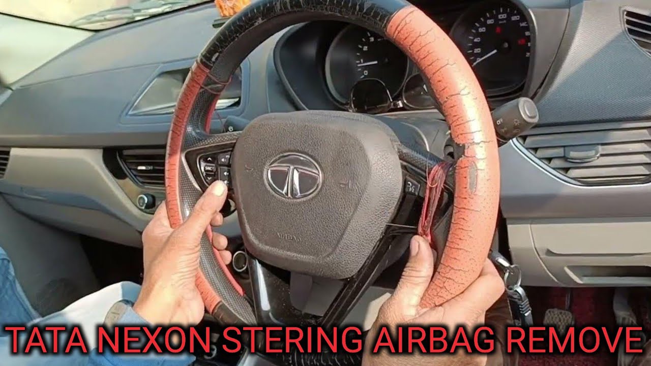 TATA NEXON AIRBAG OPENING/TATA NEXON STEERING WHEEL AIRBAG OPENING AND