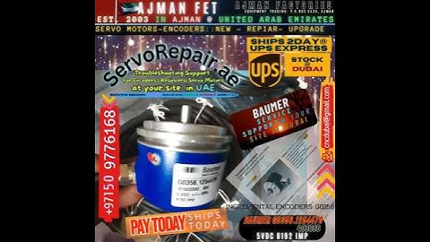 Baumer CNC PLC Machine Encoder Sensor Error Fault Wiring Diagnosis 📞ServoRepair.ae Buy G0356 InStock