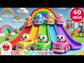 Color Slides for Kids 🌈 40 Minutes | Learn Colors with Fun Animation for Toddlers