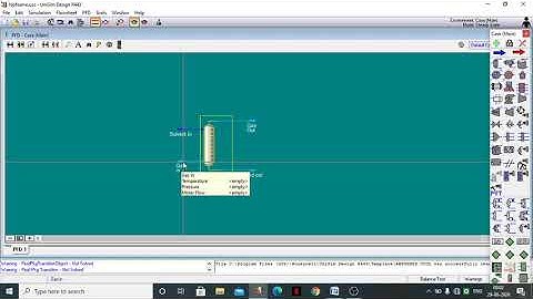 Simulation of Absorption Column using Unisim.