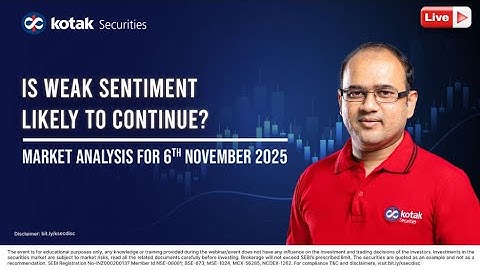 🔴 [Live] - Market Analysis | Will Market Fall Further ? | 7th Nov | Kotak Neo