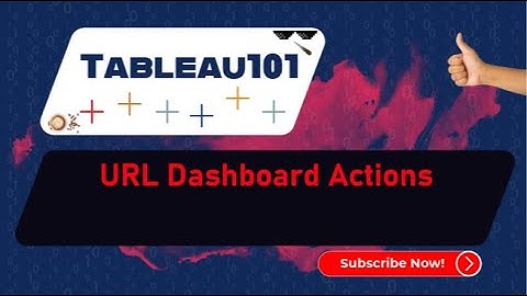 [TABLEAU] How to use  URL Dashboard Actions