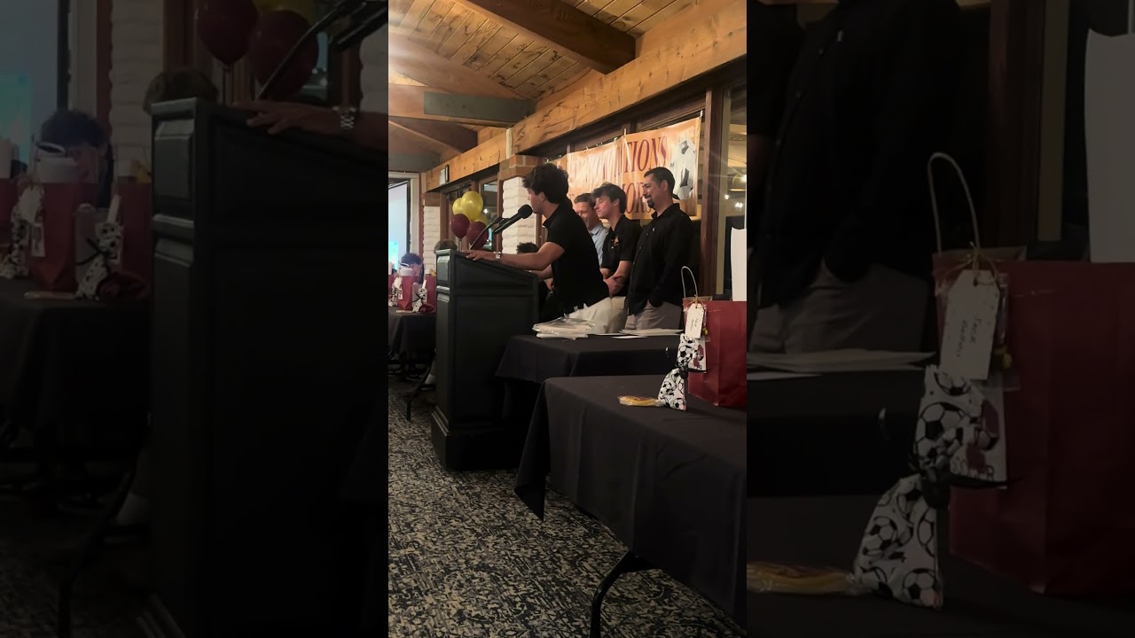 Torrey Pines High School Banquet - Soccer Captains Speech