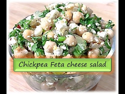 Chickpea, Feta Cheese Salad | Healthy Protine Salad for weight loss by RinkusRasoi