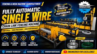 Fully Automatic Chain Link Fencing Machine for GI & PVC Coated Wire #chainlinkfence #machinery