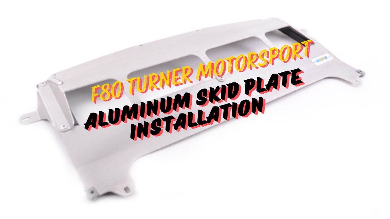 F80 Turner Motorsport Aluminum Skid Plate Installation